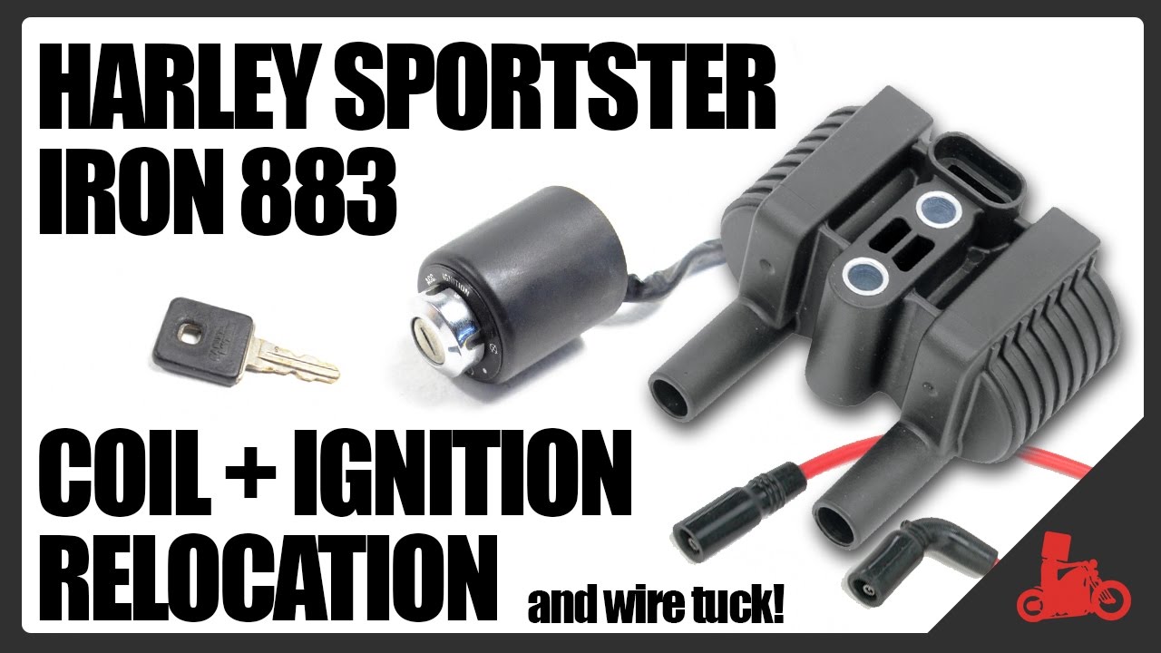 HOW TO: Coil & Ignition Relocation + Wire Tuck - Harley Sportster Iron 883
