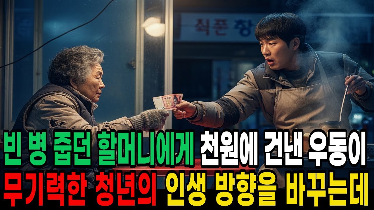 한 청년의 인생을바꾼 우동 한 그릇