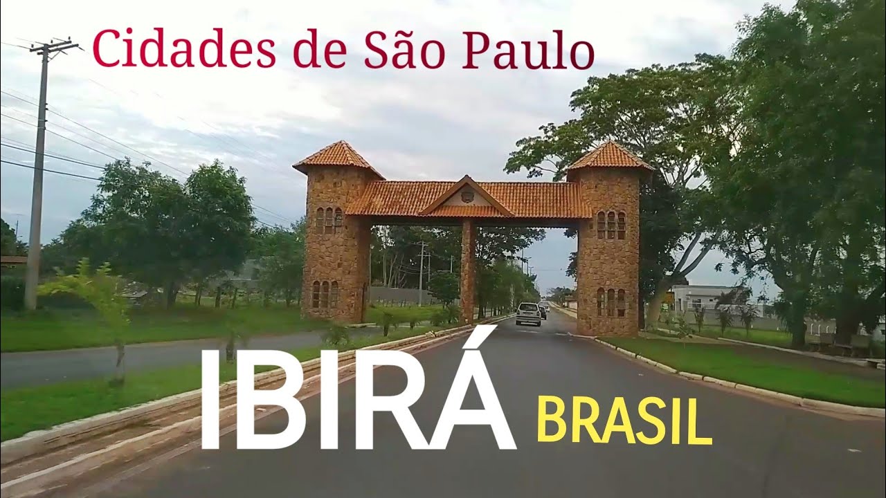 IBIRÁ SP Brasil.  Driving in Brazil.