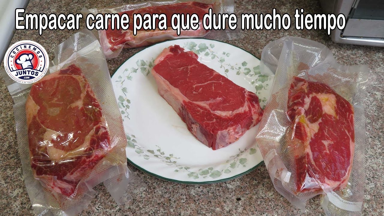 Como empacar la carne para que dure mucho tiempo (maquina Food Saver )