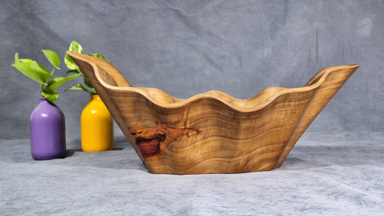 Amazing wooden bowl with pear wood👌🏻