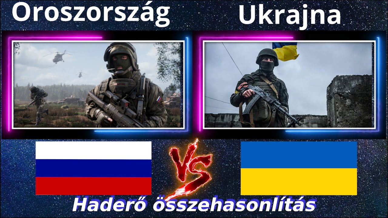 Orosz Ukr&aacute;n haderő &ouml;sszehasonl&iacute;t&aacute;s