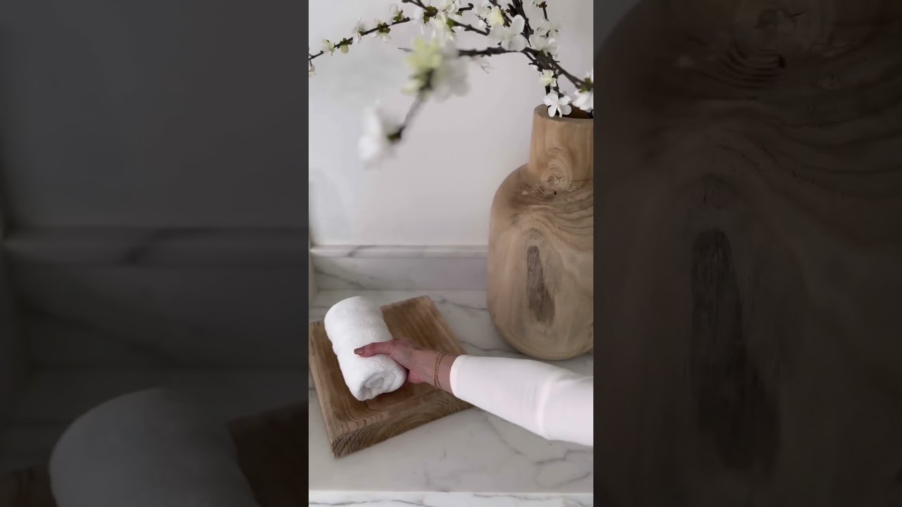 Create that SPA feeling in your BATHROOM for LESS. 🤍 #springrefresh #shorts #diy #homedecor #home