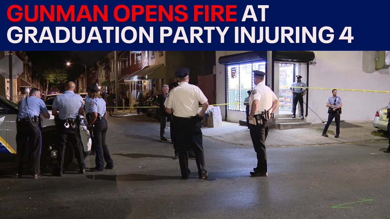4 people shot at graduation party, including 2 children