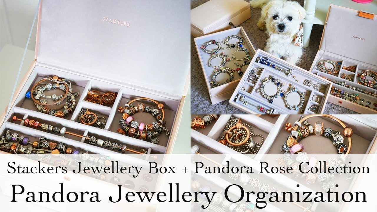 Pandora Bracelet and Charm Storage | Updated Stackers Jewellery Box | Pandora Rose Collection