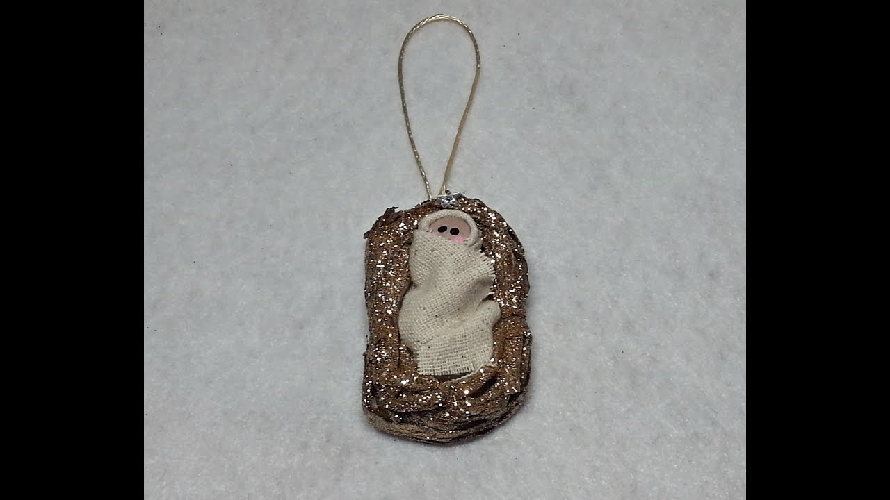 DIY~Make An Adorable & Easy Baby Jesus Christmas Ornament