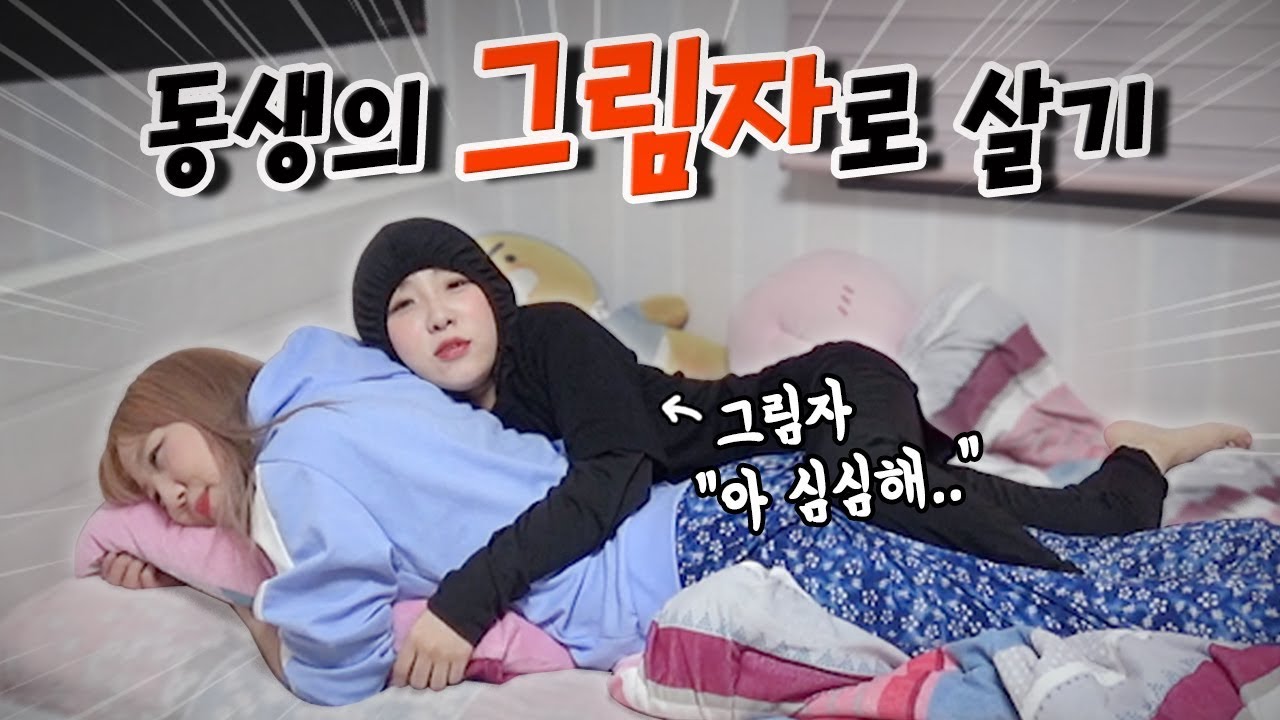 동생의 그림자가 되어 하루를 살아봤습니다..동생에게 고문당하는 그림자의 삶..?! [예씨 yessii]