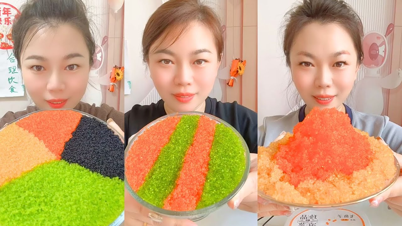 Homemade Chinese Fish Roe ASMR | Colorful Fish Eggs Eating | #77