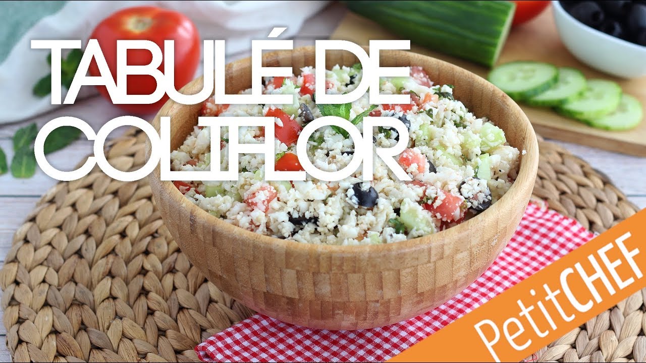 Receta tabulé de coliflor 100% vegano y sin gluten | Petitchef