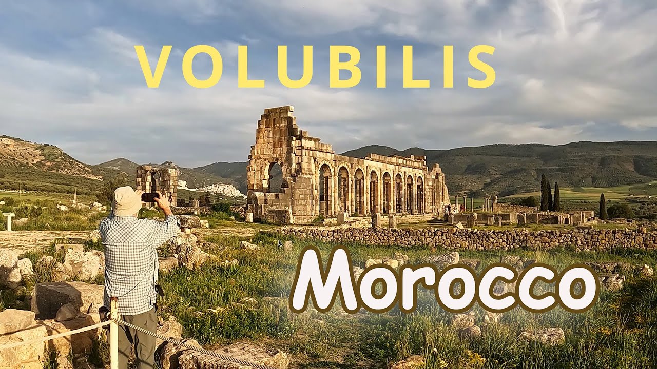 VOLUBILIS, MOROCCO. TOURING THE ROMAN RUINS UNESCO WORLD HERITAGE SITE