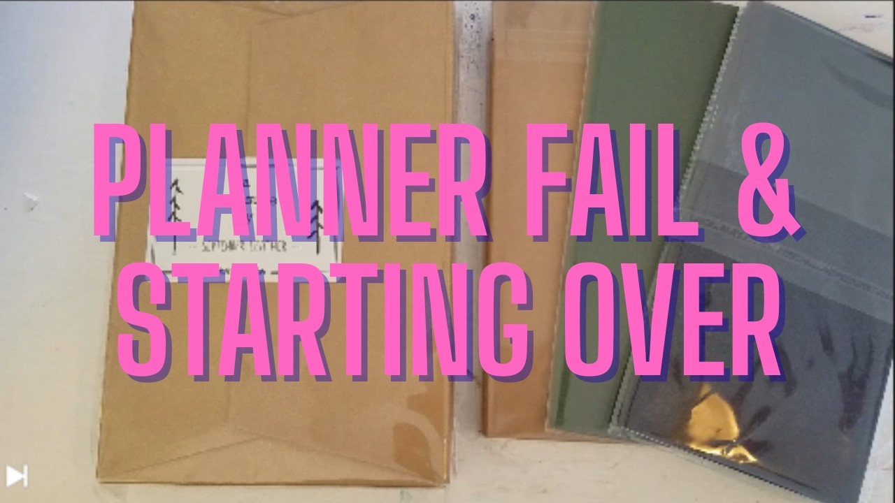 Starting Over with my 2026 Planner | Planner Fail