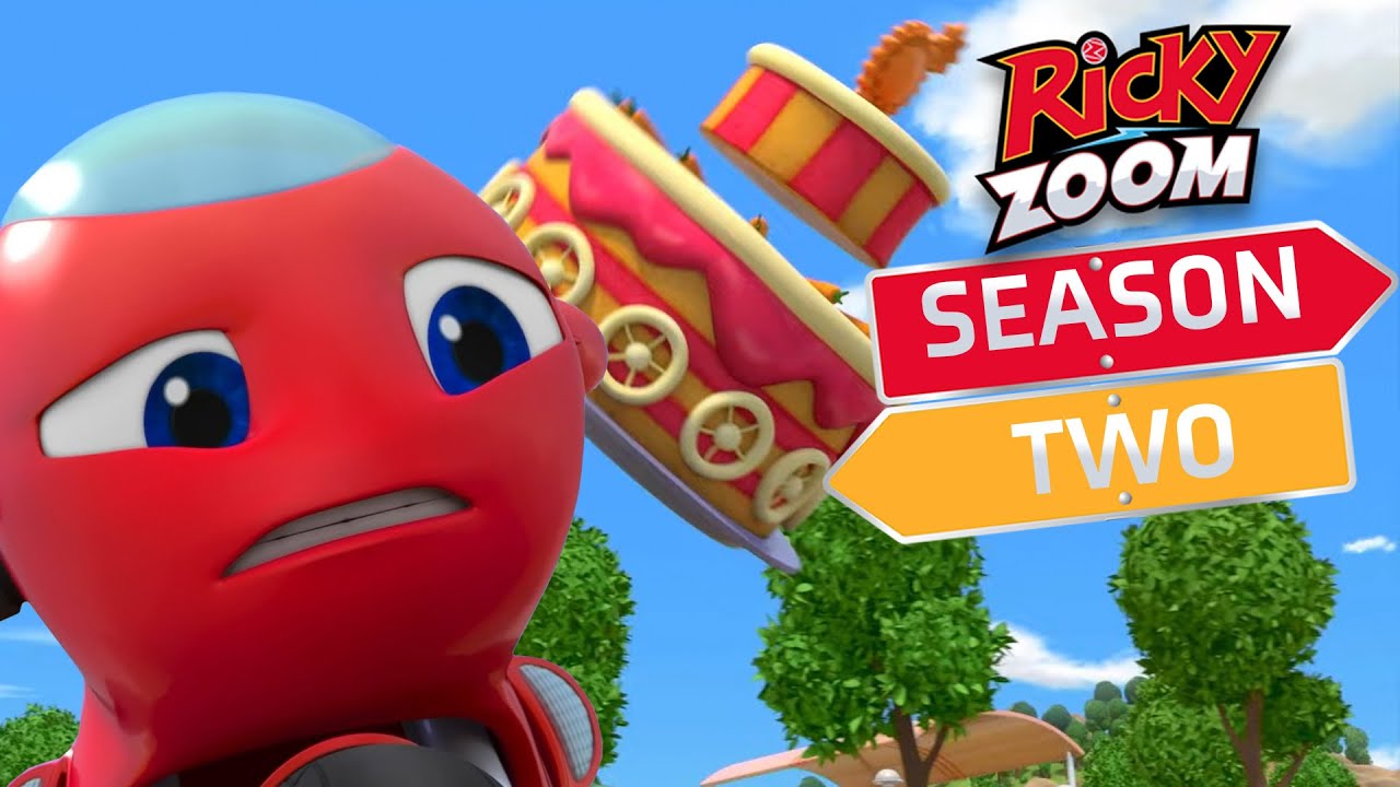 Birthday Cake ⚡️Season Two ⚡️ Motorcycle Cartoon | Ricky Zoom