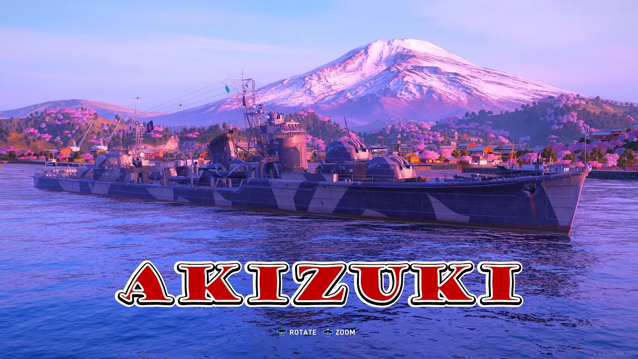 Meet The Akizuki! Tier 7 Japanese Destroyer (World of Warships Legends Xbox One X) 4k