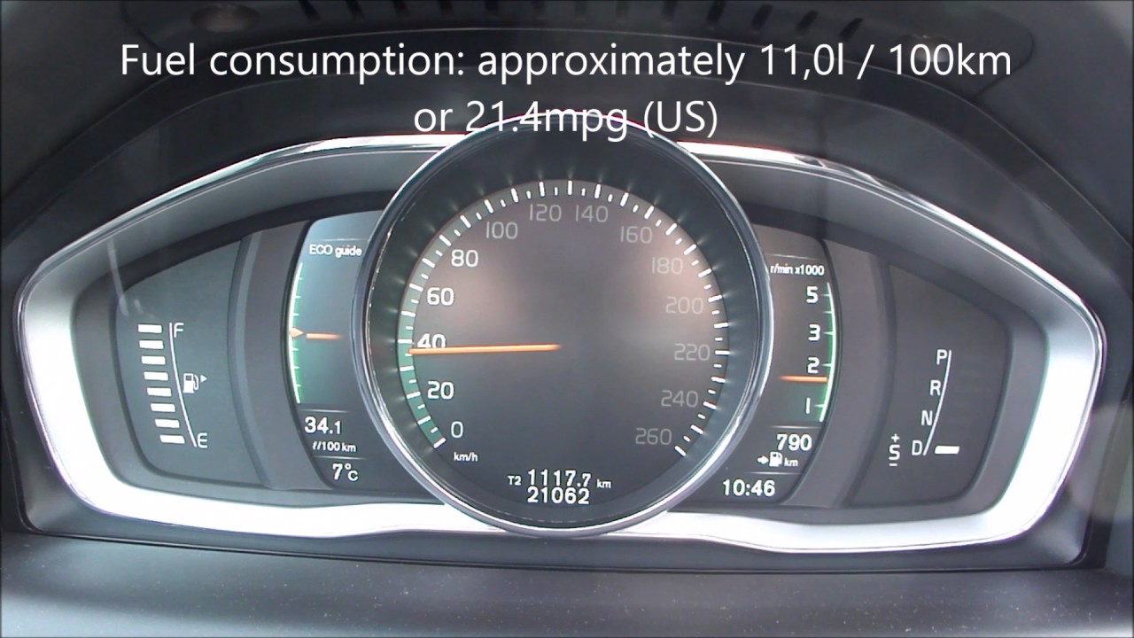 Volvo XC60 D5 AWD Fuel Consumption Test