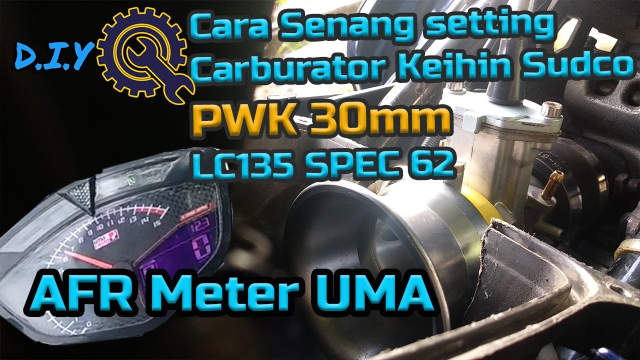 Setting karburator Keihin Sudco PWK 30mm | LC135 62 | AFR Uma Racing | pilot dan mainjet kecil besar