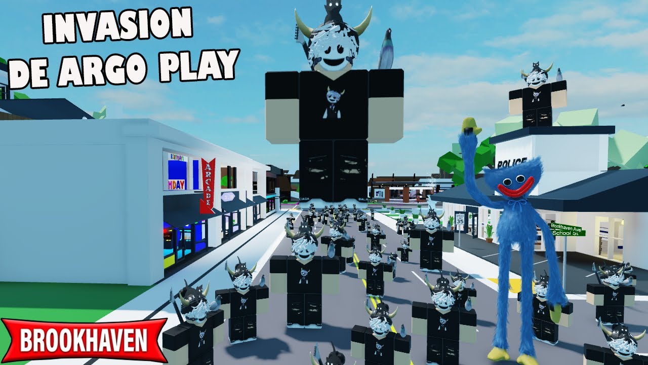 QUE PASARÍA SI MUCHOS ARGO PLAYS INVADEN BROOKHAVEN?🤣 (ROBLOX)