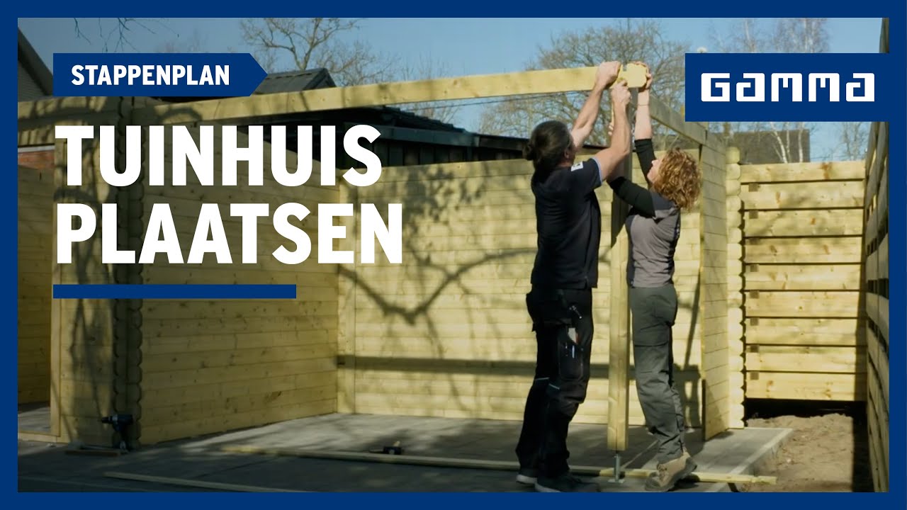 Zelf een tuinhuis plaatsen? Volg het stappenplan | GAMMA België