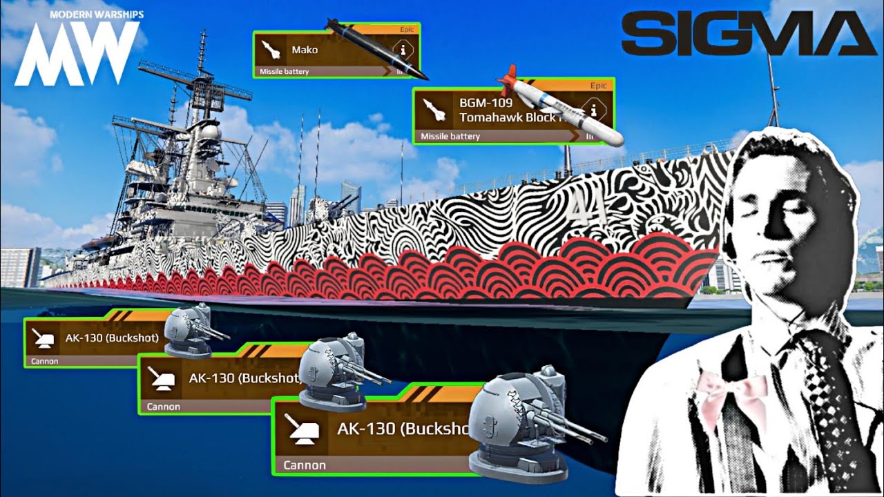 USS Arkansas Sigma Build 😎 Close Combat King 👑 - Modern Warships 
