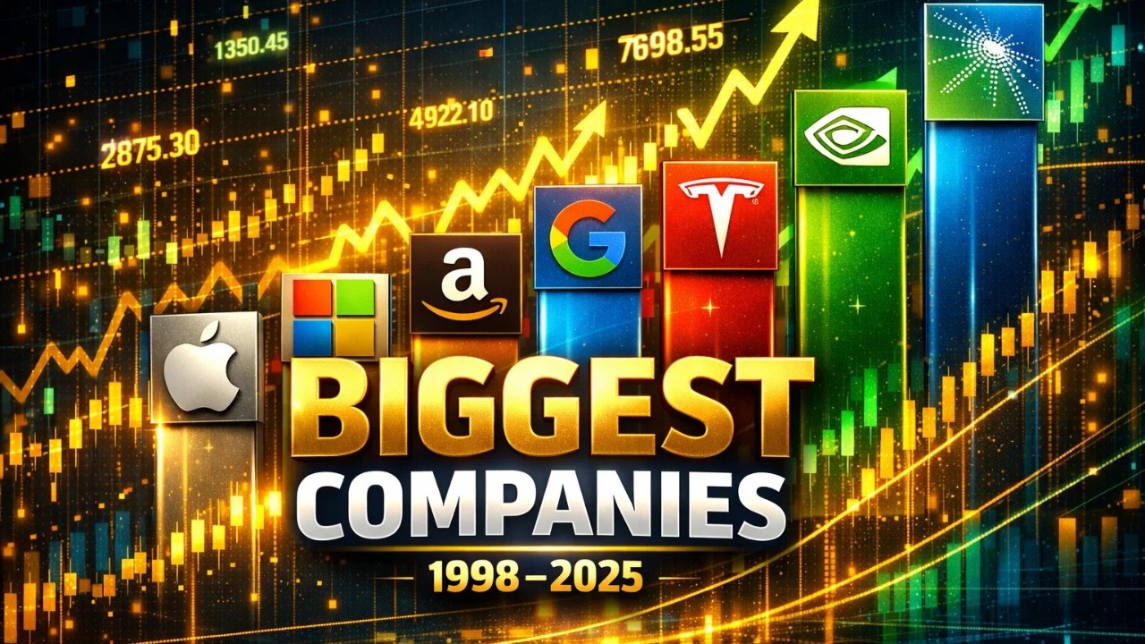 Top 10 Largest Companies by Market Cap 1998–2025 📈  27 Year Epic Corporate Battle