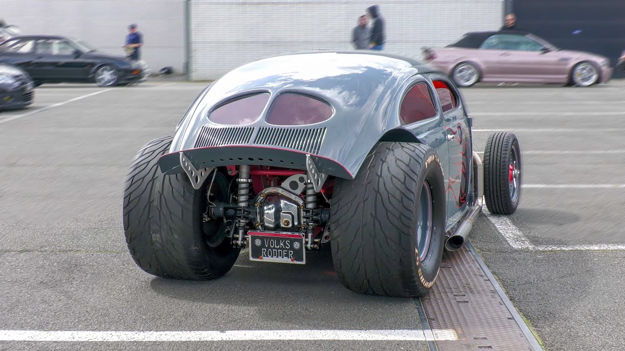 Modified VW Beetle V8 HOT ROD w/ REMUS Exhaust!! Start Up, Sounds, REVS, Details