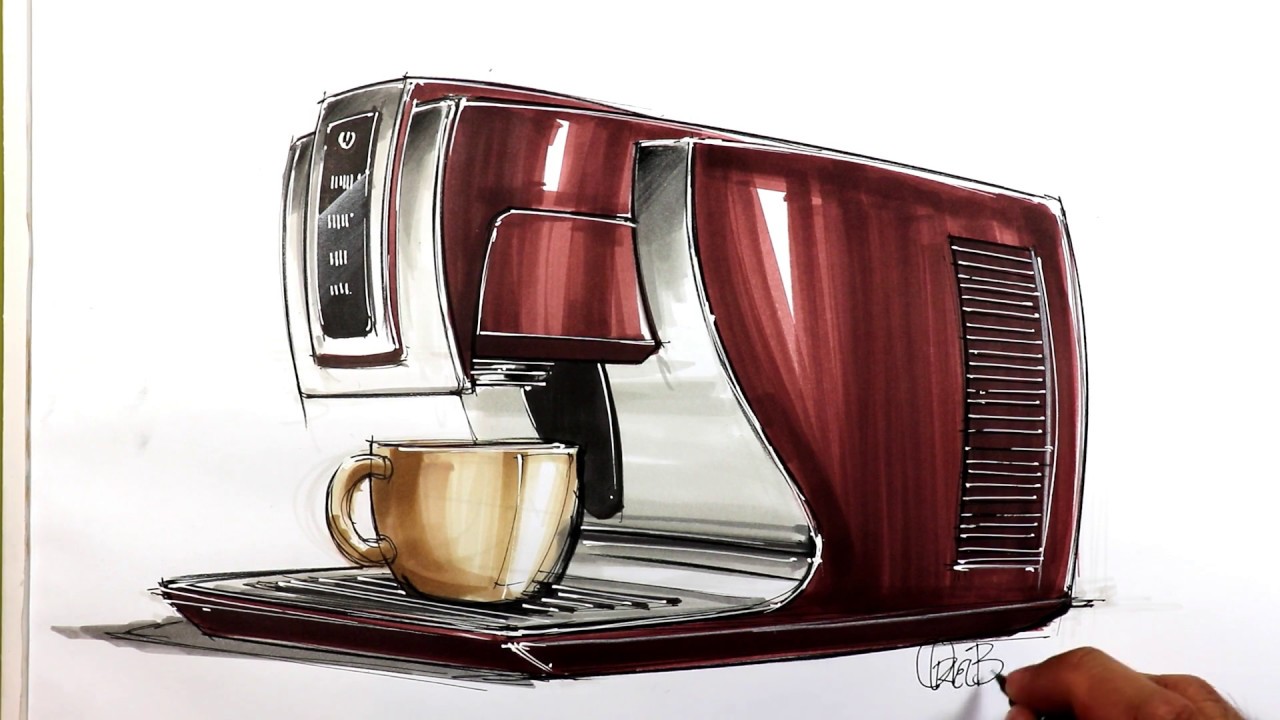 product sketch- coffee maker 2