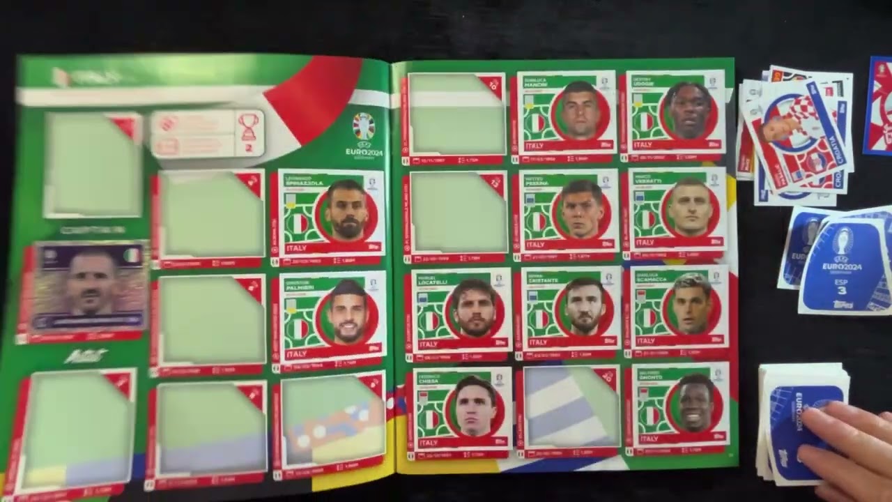 A Blue PTW ! UEFA Euro 2024 Sticker Album Completion Part 14 #stickeralbum #topps #euro24 #sticker