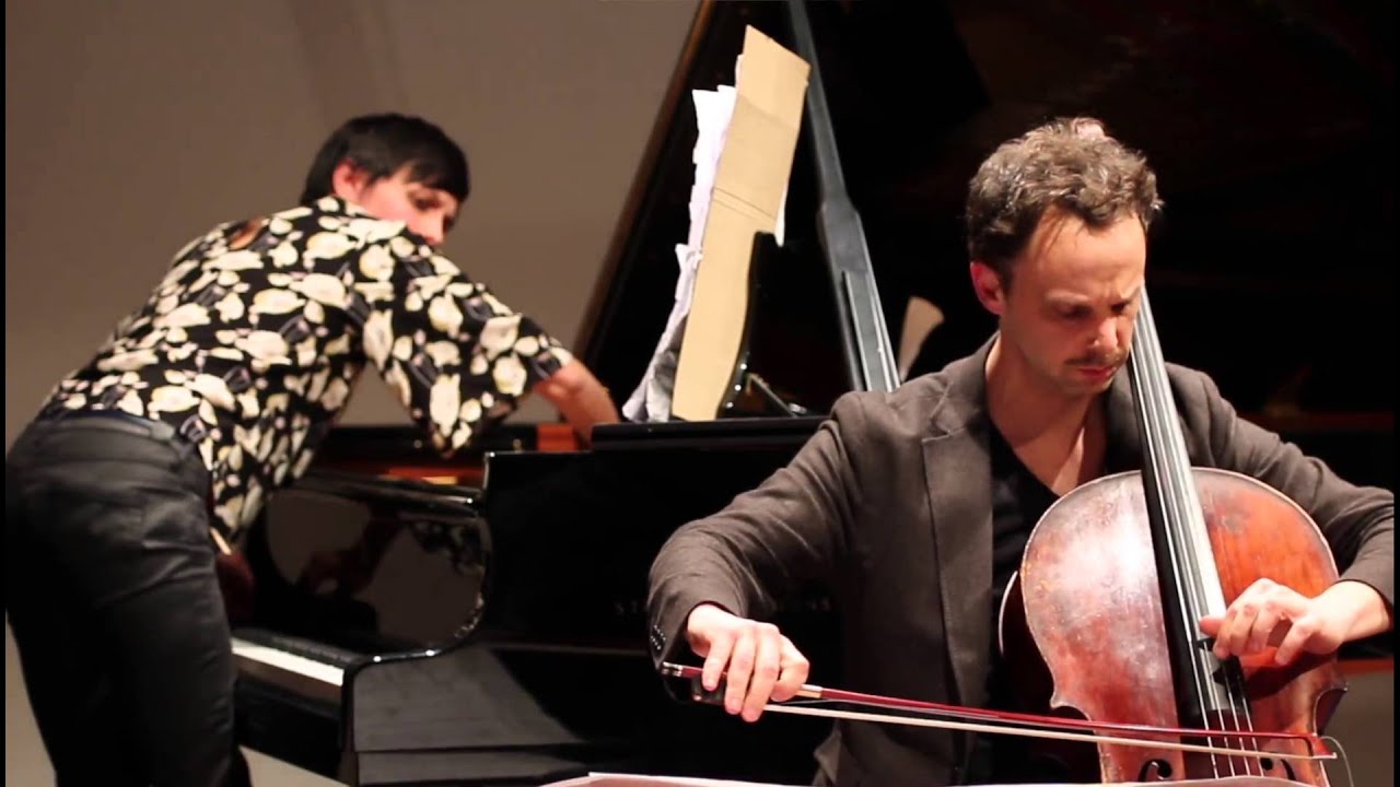 Performance of 'Romancendres' (Heinz Holliger) by Benjamin Glorieux and Sara Picavet.