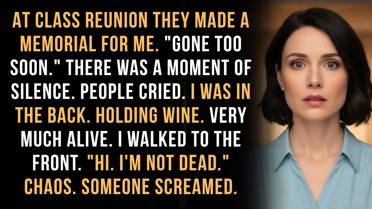 I Showed Up to Class Reunion. Everyone Stared. Then Someone Screamed. “She Died in 1995”.