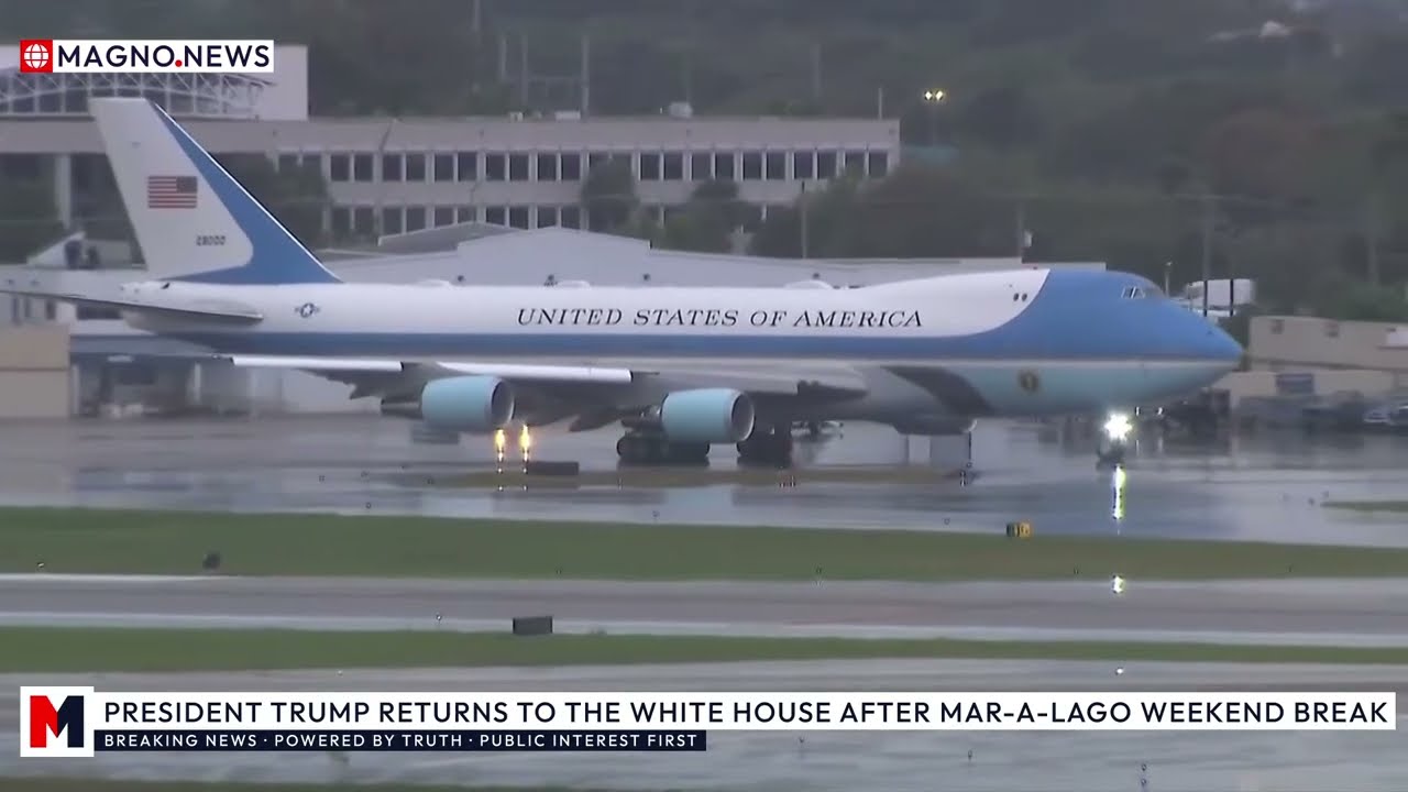 🇺🇸 Donald Trump Returns to The White House after Mar-a-Lago Weekend Break [LIVE]