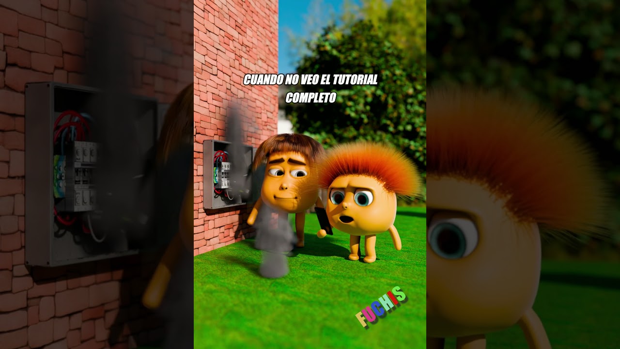 CUANDO no VES el TUTORIAL completo #shorts #comedia #tutorial #animation
