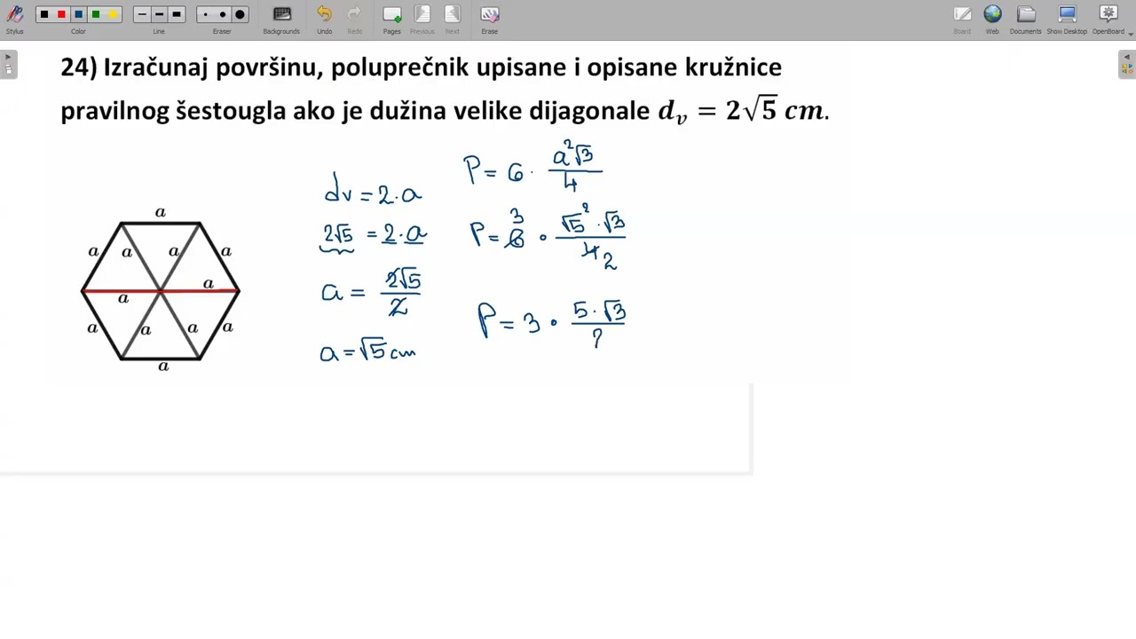 7 .176.3. Pravilan šestougao . Zadatak 24