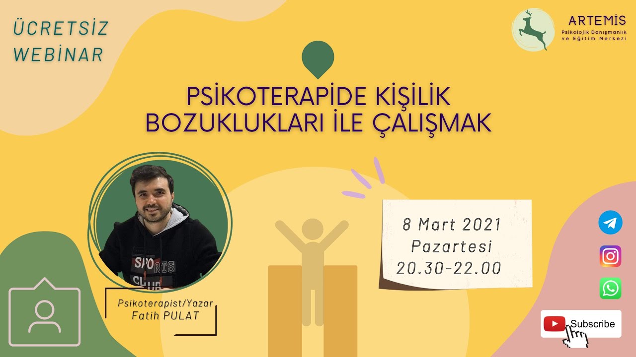 Kişilik Bozuklukları Webinar(Borderline-Narsisistik-Şizoid) - Psikoterapist/Yazar Fatih PULAT