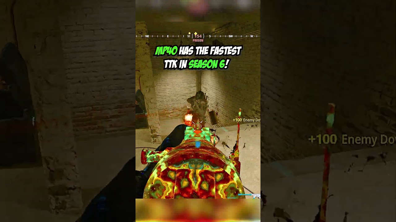 Mp40 has the fastest TTK in season 6😈 #callofduty