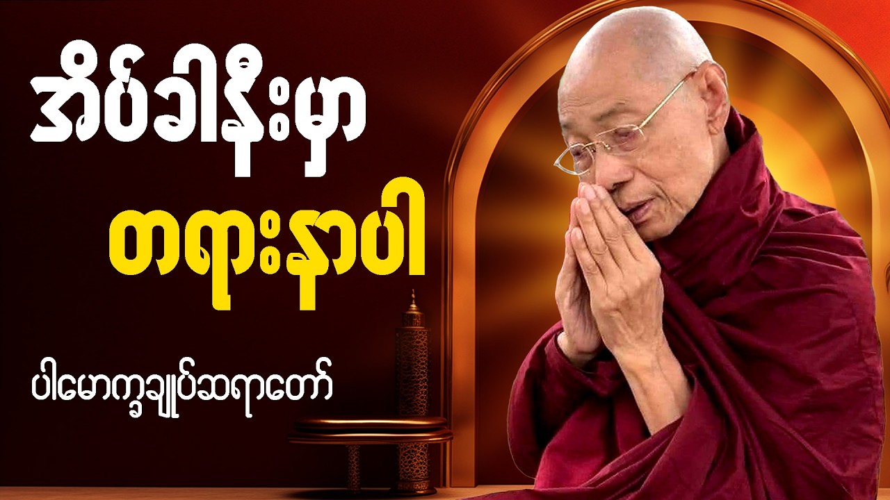 🙏အိပ်ခါနီး မိမိဘ၀အတွက် တရားမှတ်ရင်း အိပ်စက်အနားယူပါ 🙏  #ပါချုပ်ဆရာတော်ကြီး #တရားတော် #ညတရား 🌷