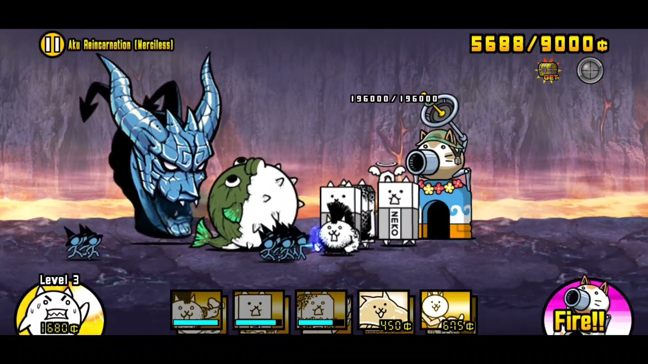 The Battle Cats | Beating Aku Reincarnation