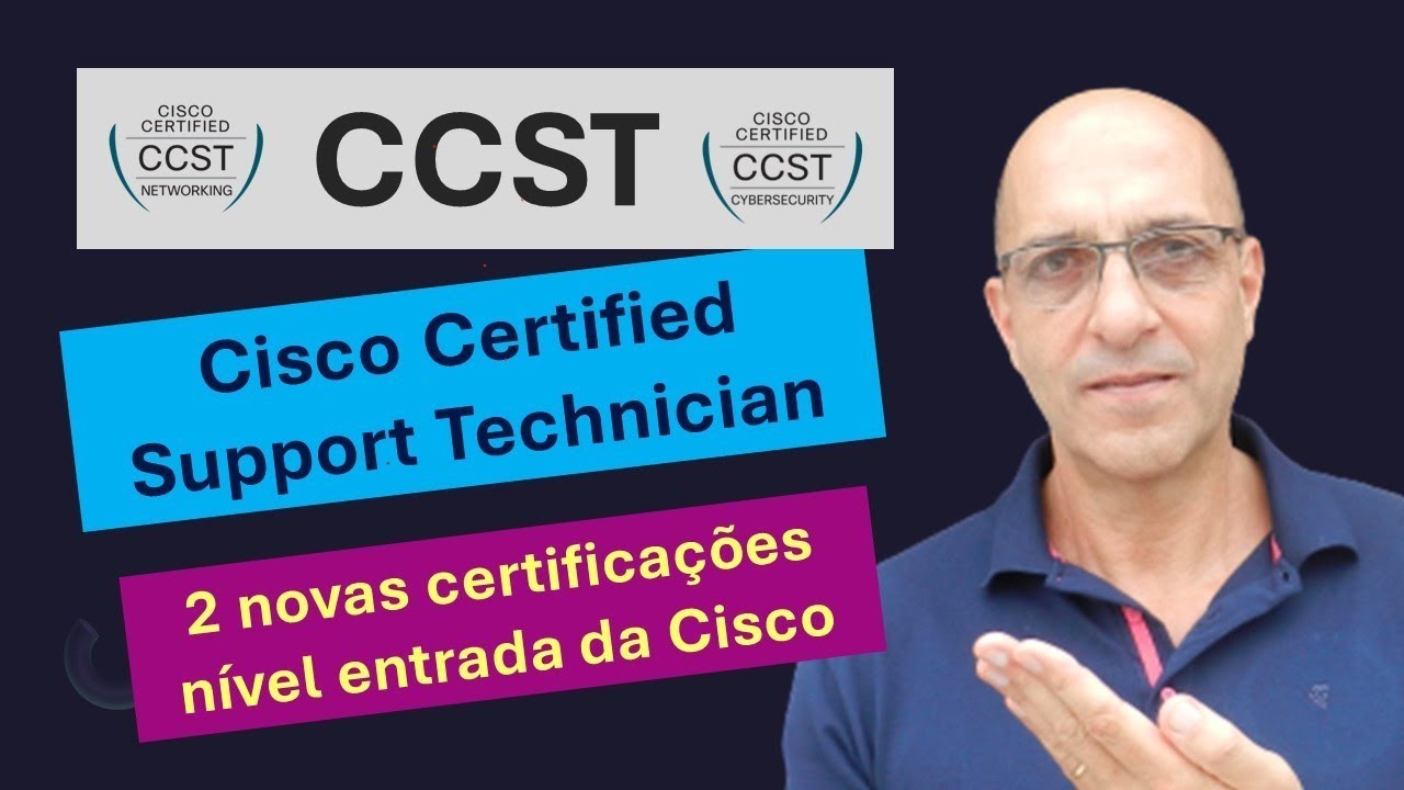 BAIXO CUSTO e TREINAMENTO GRATUITO. Destaque-se com Certificações CISCO CCST