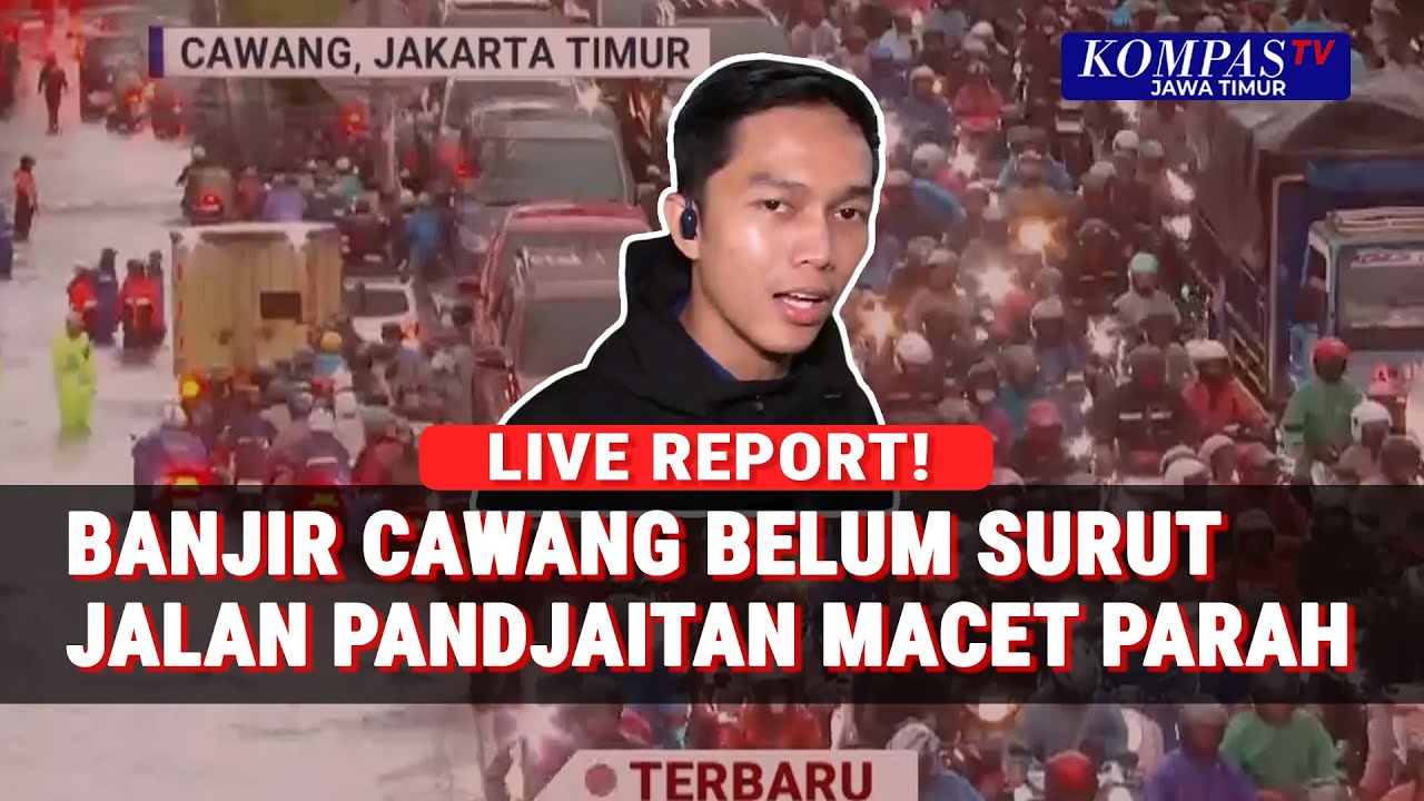 Kondisi Terkini Jalan Pandjaitan Tergenang Banjir, Kemacetan Parah di Cawang Jaktim!