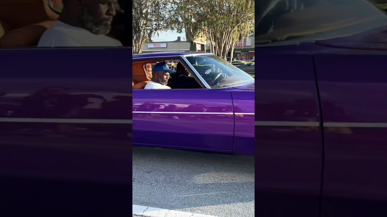 Candy Purple 72 Donk sliding 🔥 #chevy #chevrolet #caprice #impala #donk #candypaint #car #cars
