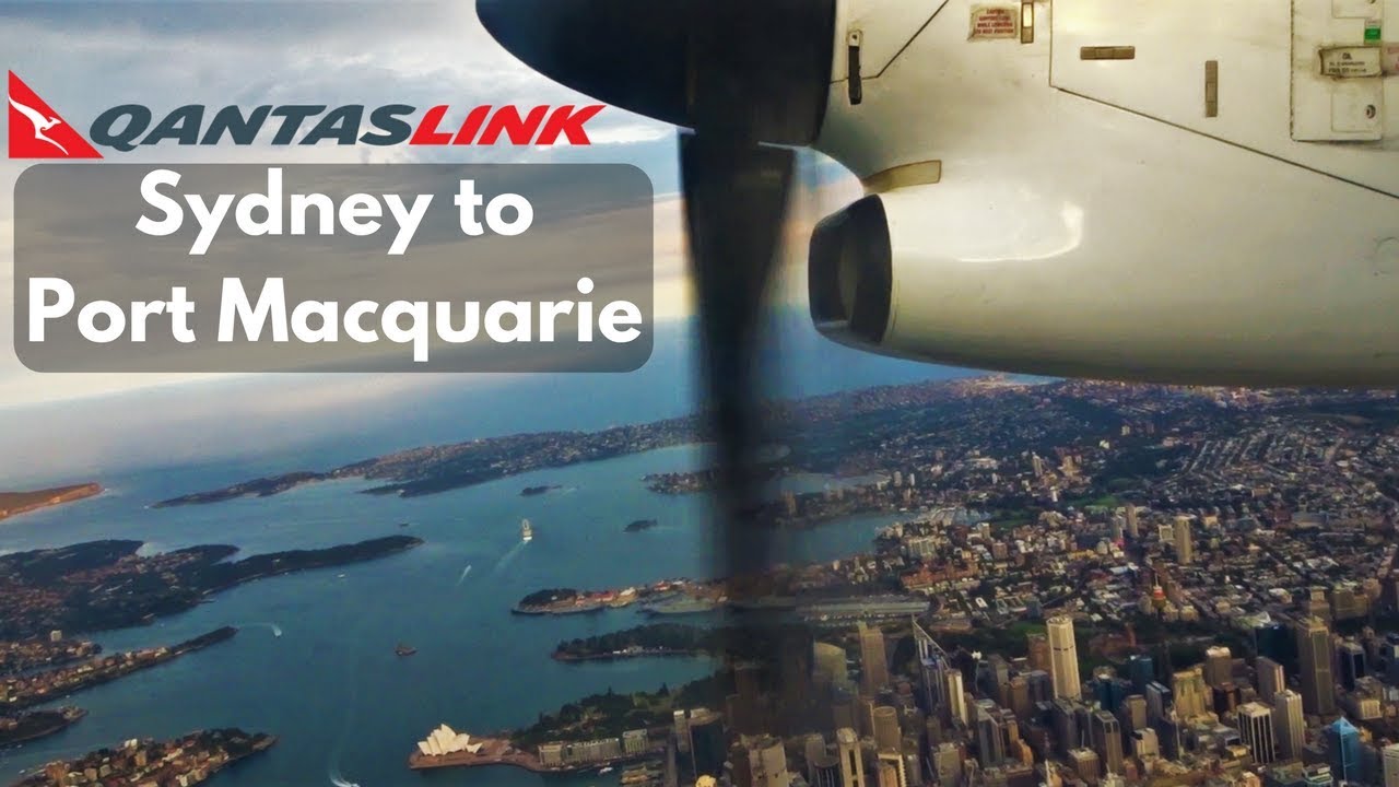 FULL FLIGHT: QantasLink Dash 8 Q300 | Sydney to Port Macquarie