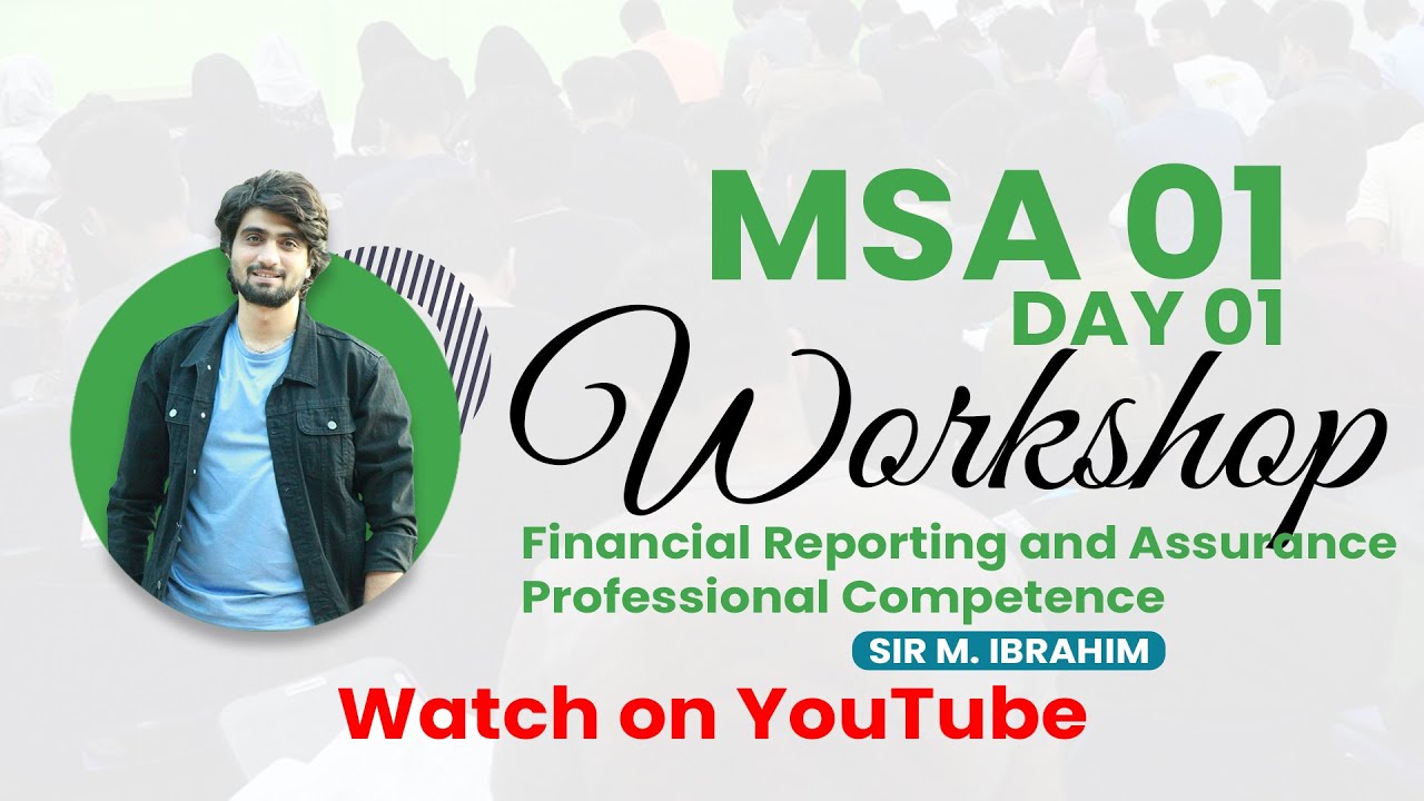 MSA 1 Workshop Day 01  03482000007 FOR MORE DETAILS