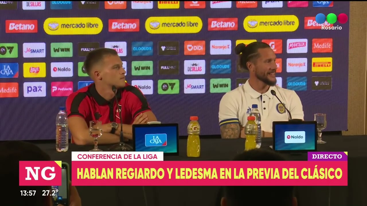 Regiardo y Ledesma en la previa del clásico - TELEFE ROSARIO