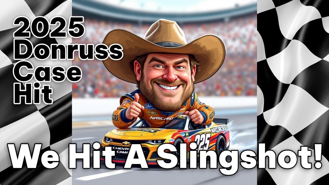 We Pull A Donruss Case Hit Slingshot! 2025 Donruss Racing Mega Boxes -- NASCAR Racing Cards