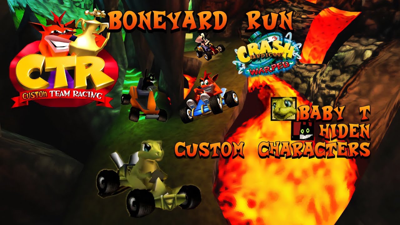 CTR Crash Team Racing: Boneyard Run Custom Track By Hiden