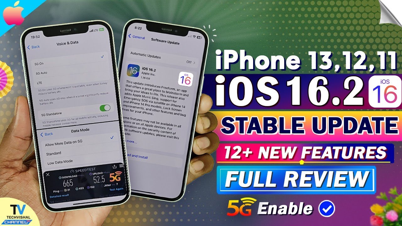 iOS 16.2 New Update Released | 5G Enable | iOS 16.2 New Features | iOS 16.2 iPhone 13, iPhone 12, 11