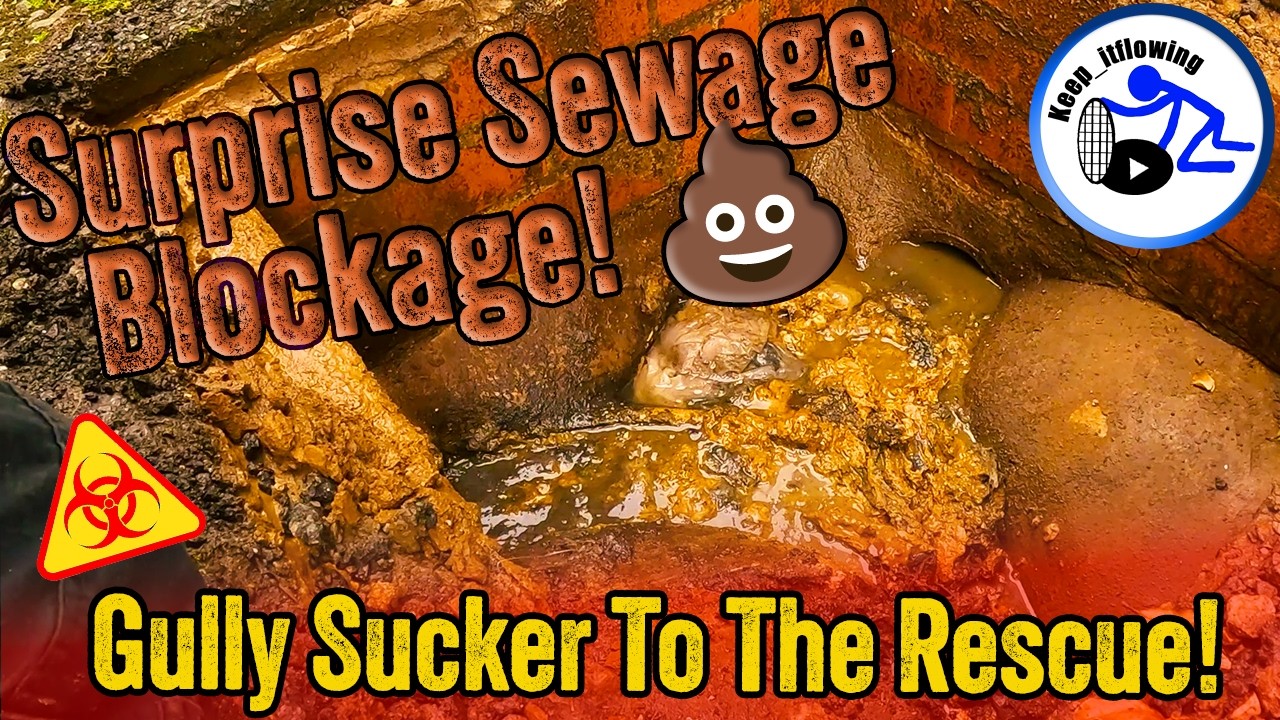Surprise Sewage Blockage! 💩 - Gully Sucker to the Rescue!