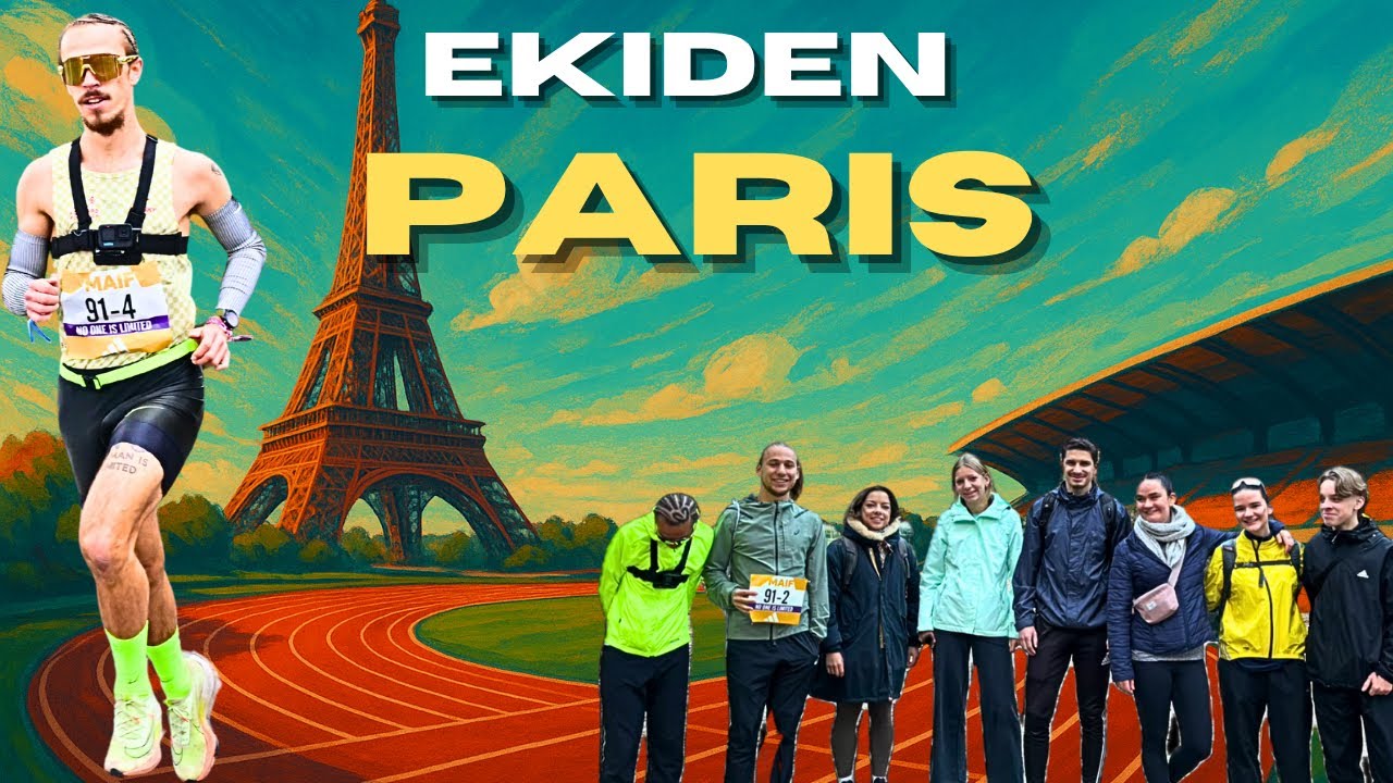 EKIDEN PARIS : 2H28 au marathon en relais (on visait le record du monde) 🗽🇫🇷