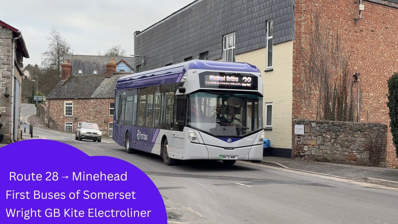 *NEW*  63698 on route 28 | Wright GB Kite Electroliner | First Buses of Somerset