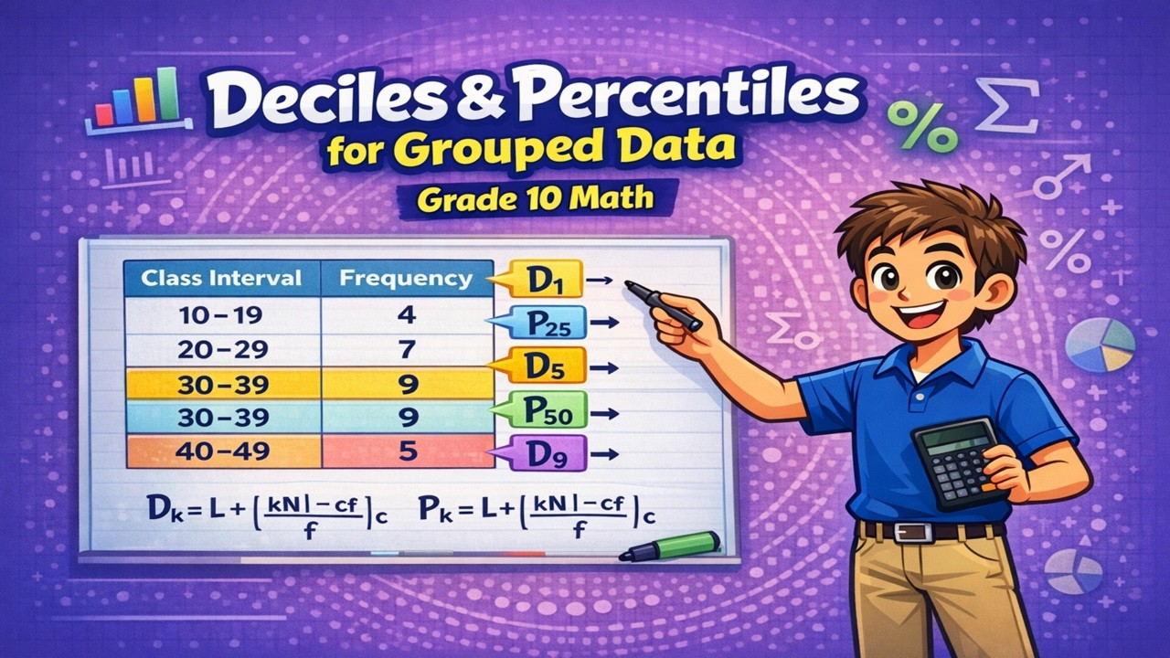 Deciles and Percentiles of Grouped Data | Grade 10 Math (Tagalog)
