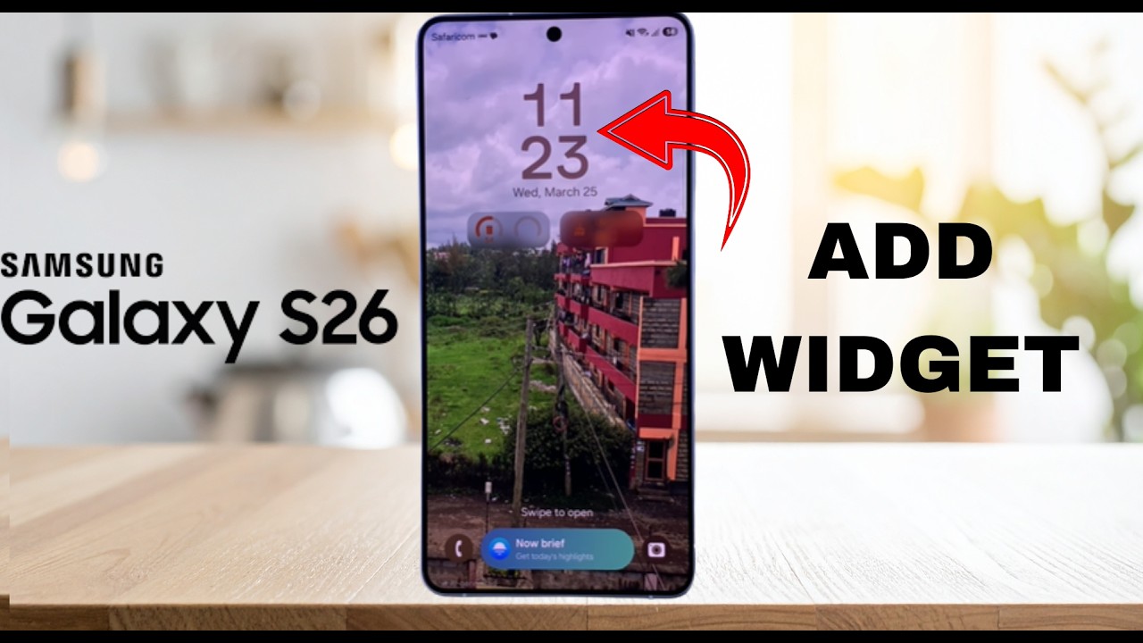 How To Add Lock Screen Widgets On Samsung Galaxy S26  / S26 Ultra