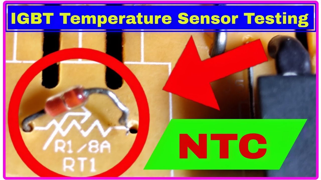 How to Check INDUCTION IGBT Temperature Sensor with Multimeter 👍 || NTC TESTING ✔️ || RT1 CHECK  ✅️ 